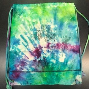 Iced dyed vintage drawstring bag
